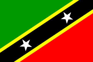 Nationale vlag, Saint Kitts en Nevis