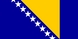 wereld landen vlaggen: Bosnië en Herzegovina