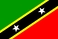 wereld landen vlaggen: Saint Kitts en Nevis