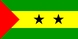 wereld landen vlaggen: Sao Tome en Principe