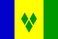 wereld landen vlaggen: Saint Vincent en de Grenadines