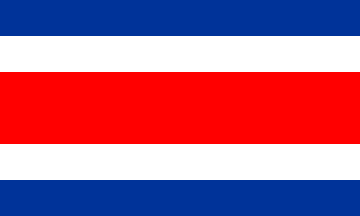Nationale vlag, Costa Rica