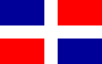 Nationale vlag, Dominicaanse Republiek