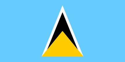Nationale vlag, Saint Lucia